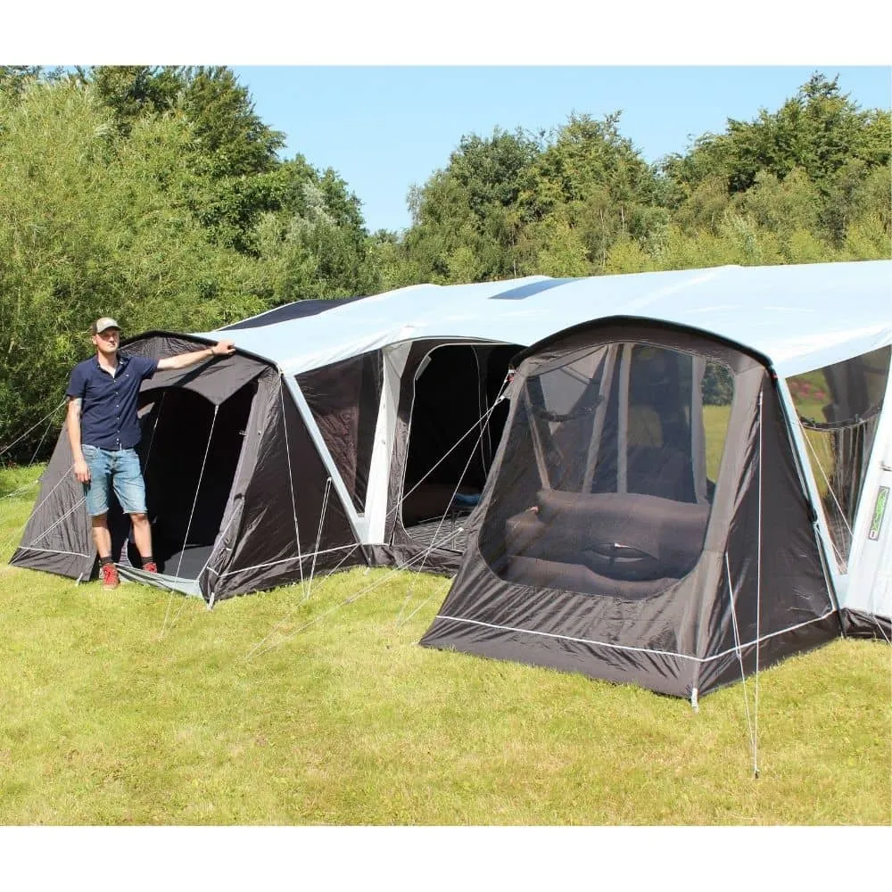 Outdoor Revolution Ozone 8.0 Safari Lodge Six ( 6) Berth Family Air Tent with Two Side Annexes ORFT3020   Free Footprint (2024)