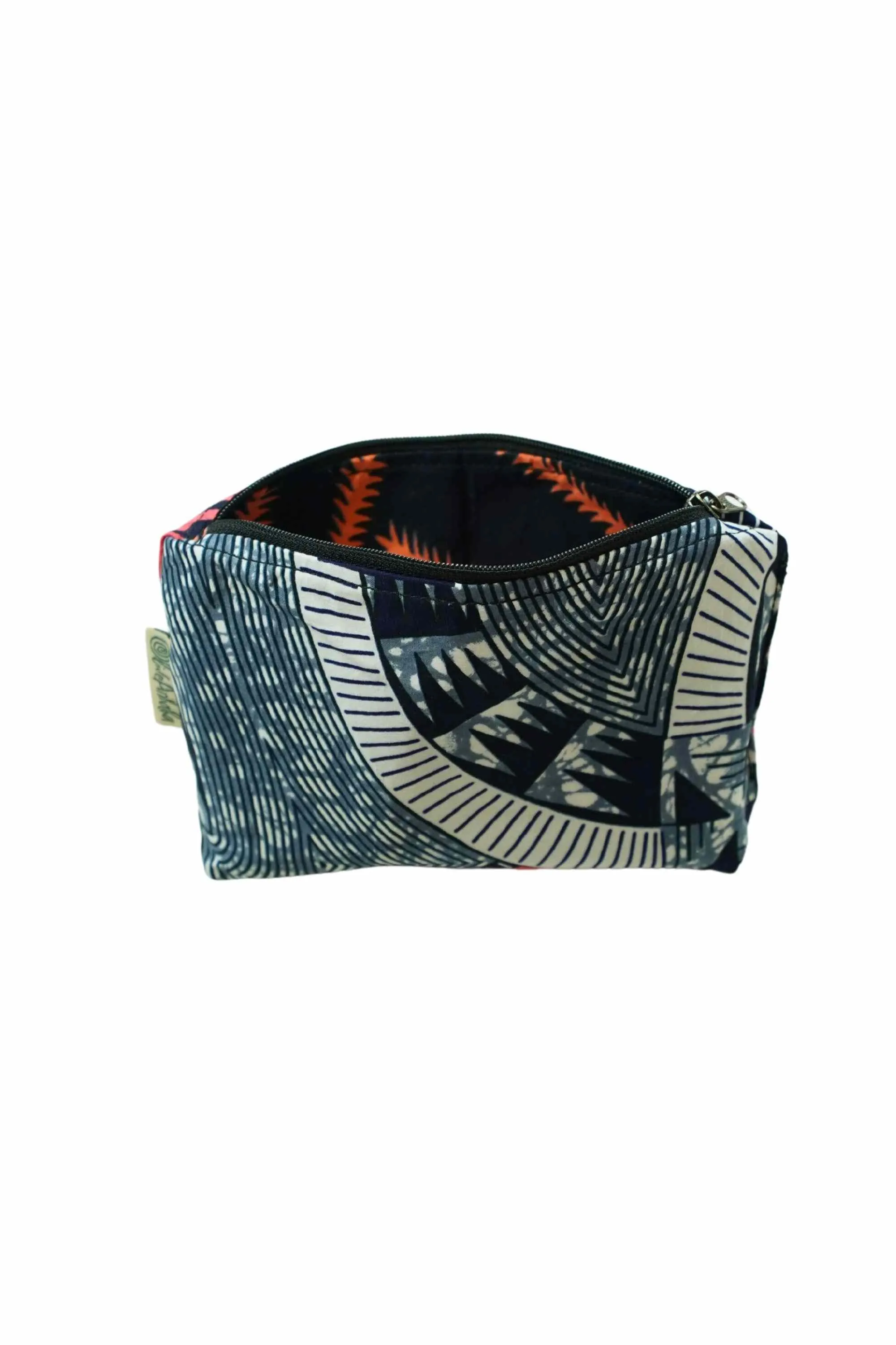 Paki Reversi Pouch Bag -  African Ankara Wax Cotton Print -14