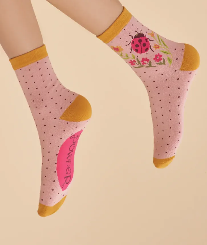 Powder - Ankle Socks - Ladybird Petal