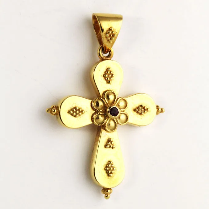 Pure Heart 18K Gold Orthodox Cross