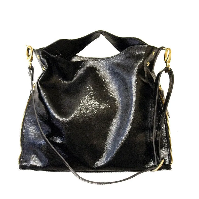 Riche - Black Patent handbag