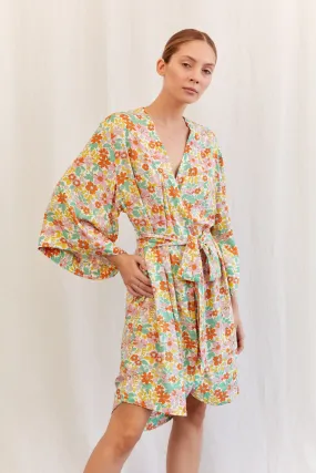 Short Kimono Robe - Bloom