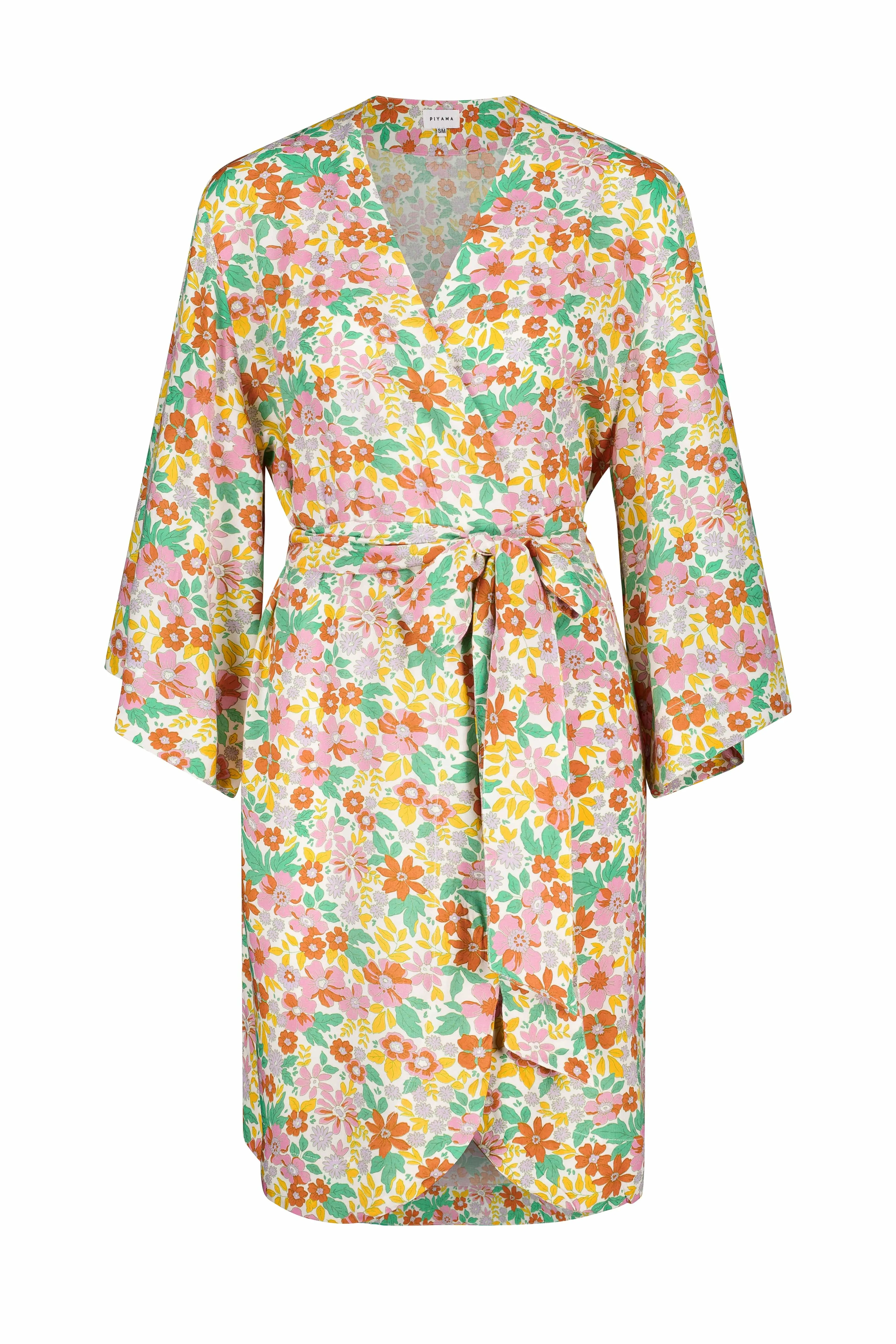 Short Kimono Robe - Bloom