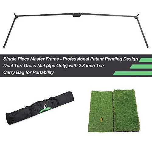 Stronger Golf Practice Net Bundle - 10 Foot Golf Net with Golf Mat & Balls