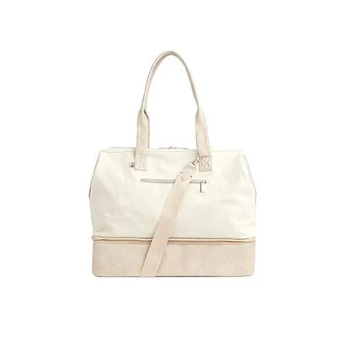 The Convertible Weekender in Beige