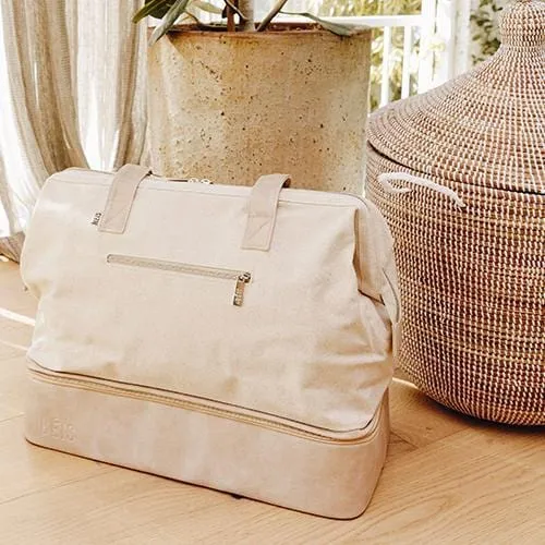 The Convertible Weekender in Beige