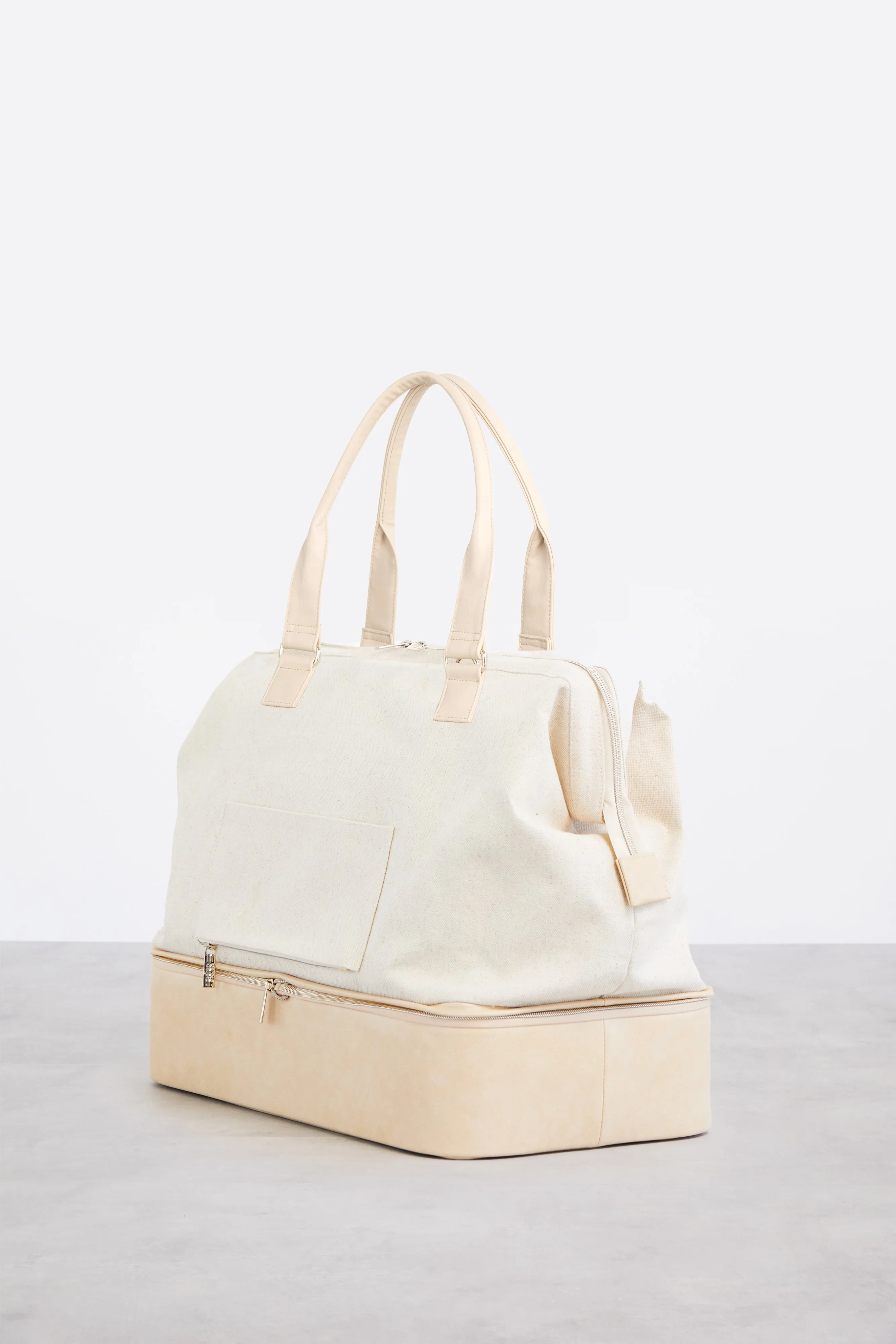 The Convertible Weekender in Beige