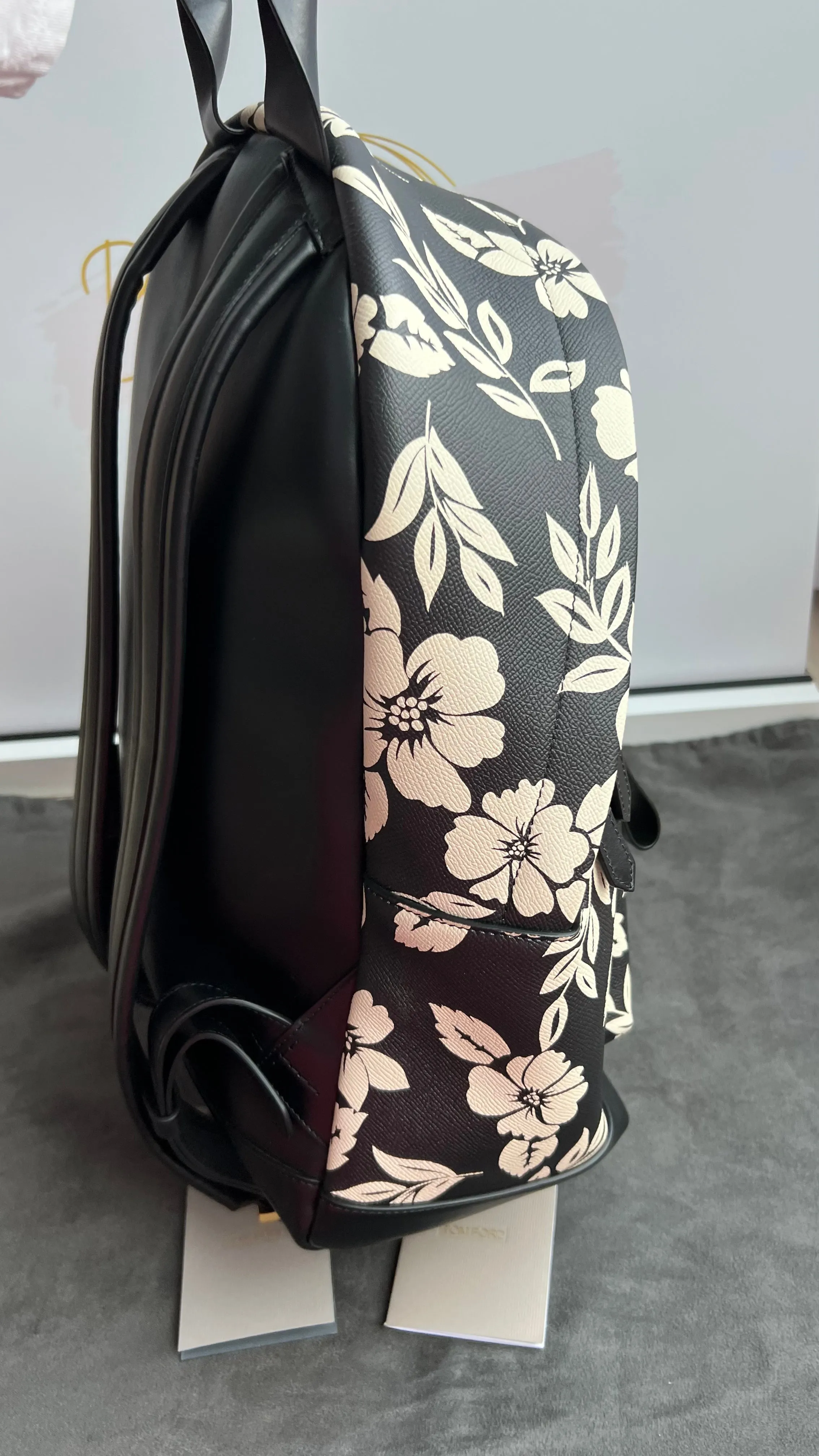 Tom Ford Floral Leather Backpack