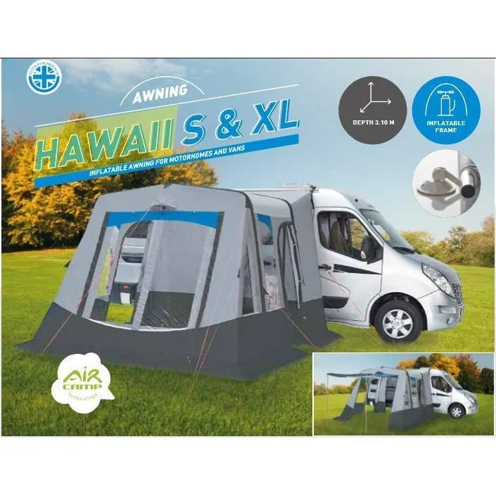 Trigano Hawaii S & XL Inflatable Awning for Motorhomes & Vans (2024)