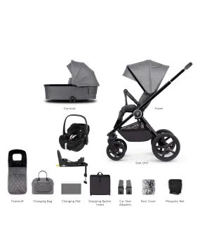 Venicci 3 in 1 Tinum UPLINE Pebble 360 PRO Travel System - Slate Grey